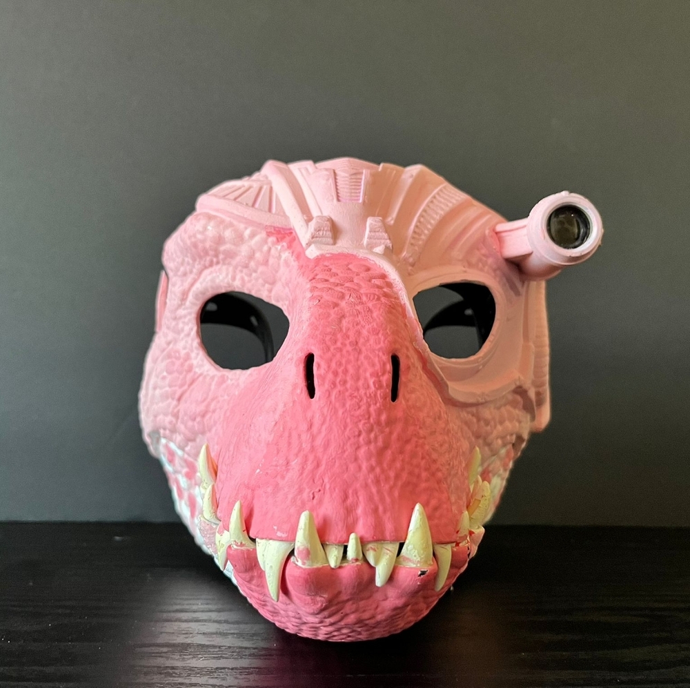 Dino Pink Mask Modified Homemade Velociraptor T-Rex Dinosaur